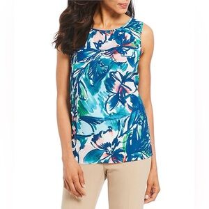 Preston & York Tropical Print Top